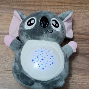 Gray and Pink Koala Plush Night Light